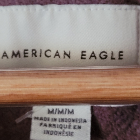 American Eagle Outfitters Purple Button Down Shirt M - Picture 8 of 9